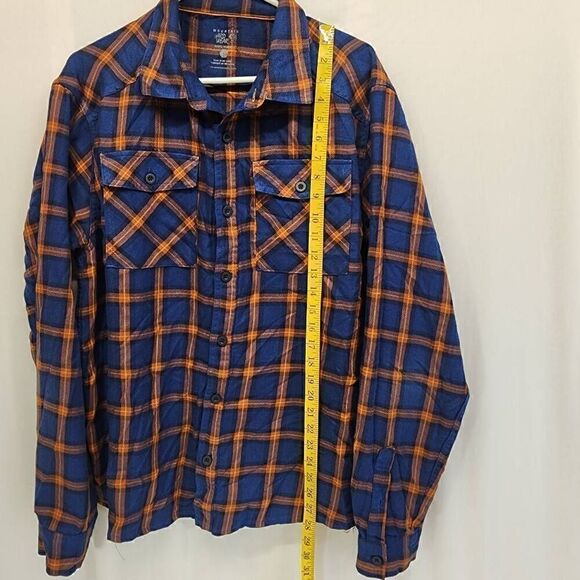 Mountain Hard Wear Mens Shirt size L Plaid Button Up Long Sleeve J12 - Picture 2 of 10
